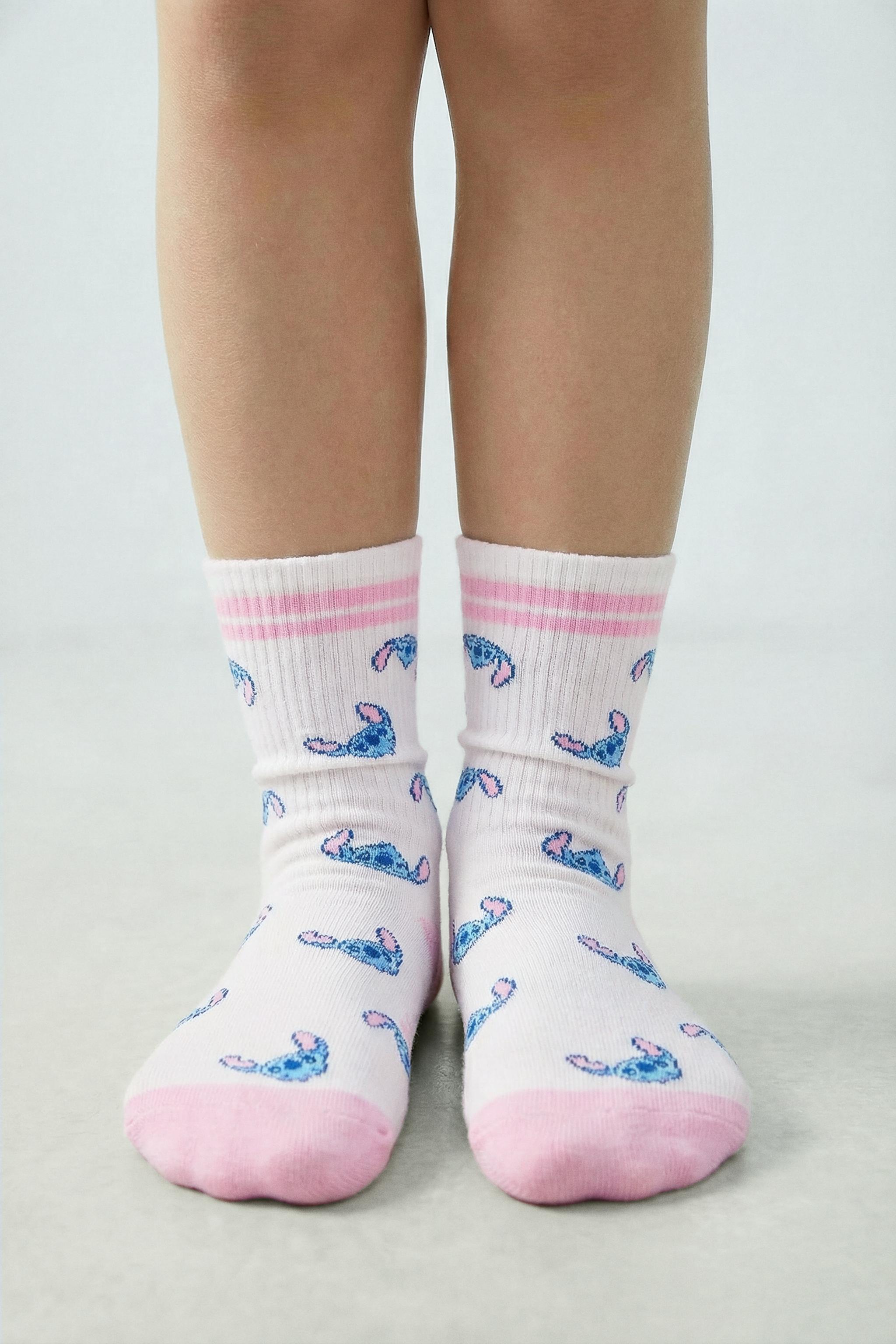 LOT DE DEUX CHAUSSETTES MONTANTES LILO & STITCH © DISNEY